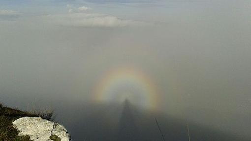 Espectro de Brocken en la cima de Peñalba (Cantabria)