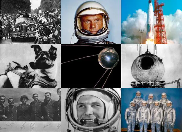 El lanzamiento del primer satélite, el Sputnik, hizo estallar una osada y vertiginosa Carrera Espacial con los programas Mercury y Vostok para poner al hombre en órbita