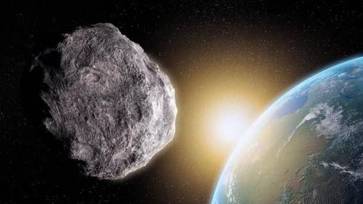 Representación de un asteroide próximo a la Tierra