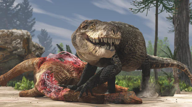 El cocodrilo gigante con dientes de Tiranosaurio rex