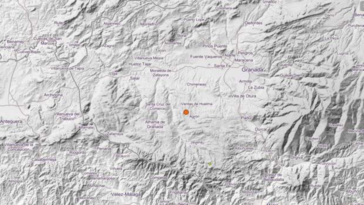 Registrado un terremoto de magnitud 3,5 en Agrón (Granada)