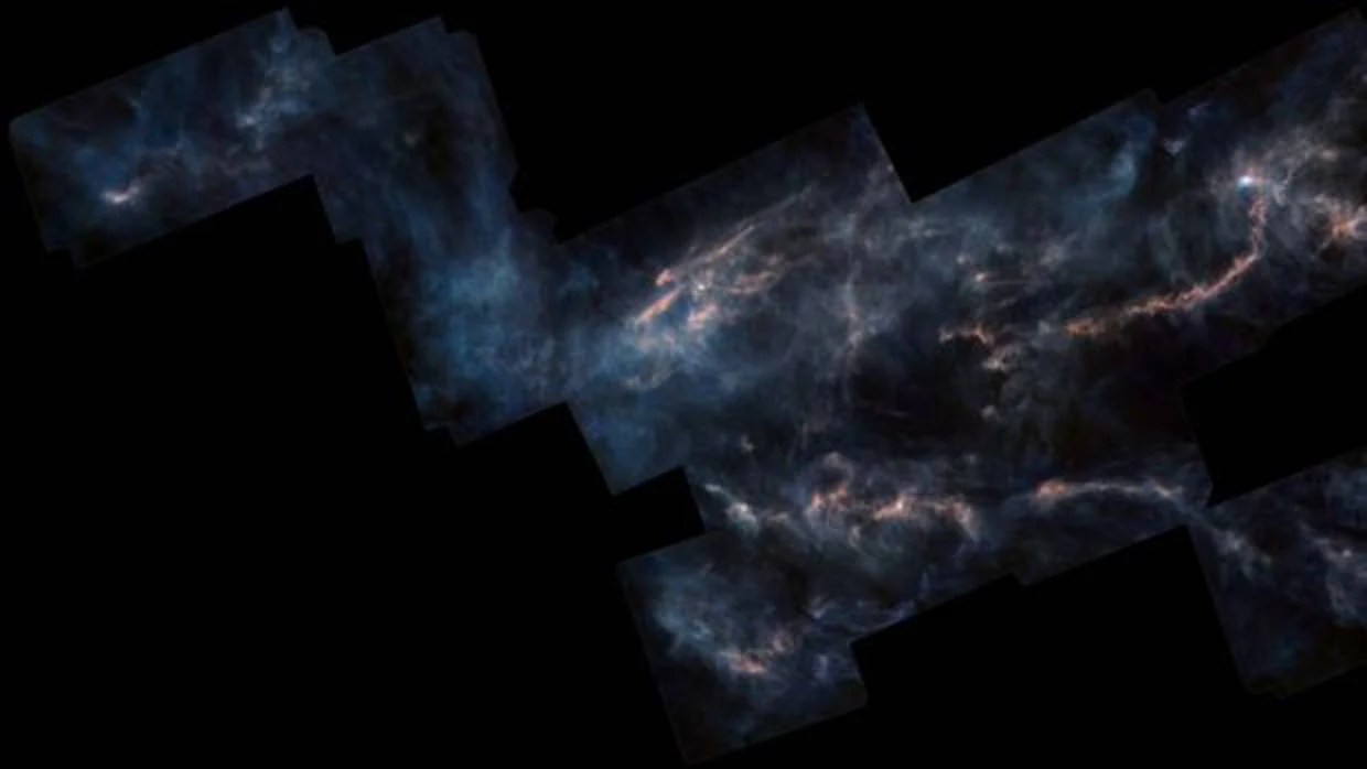La nube molecular Taurus, a 430 años luz de la Tierra, donde Herschel captó agua en núcleos pre-estelares por primera vez
