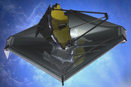 Aspecto del telescopio espacial James Webb, el más potente de la historia