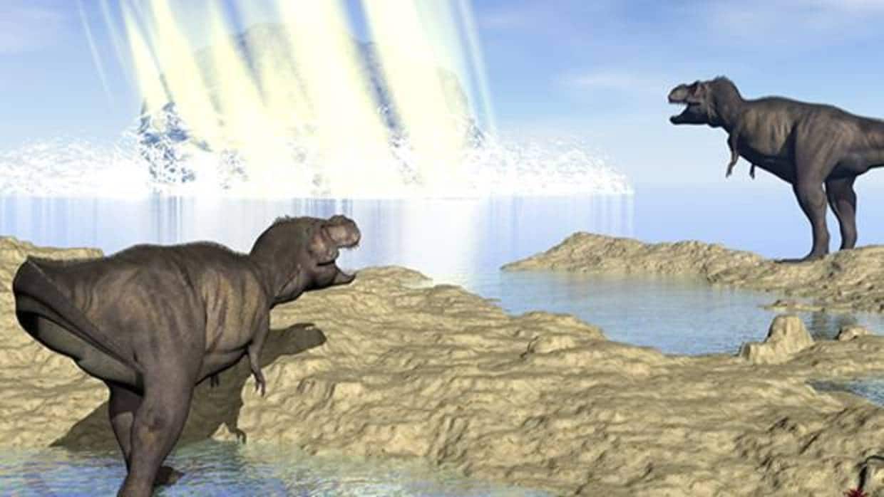 Recreación del impacto del asteroide que acabó con los dinosaurios