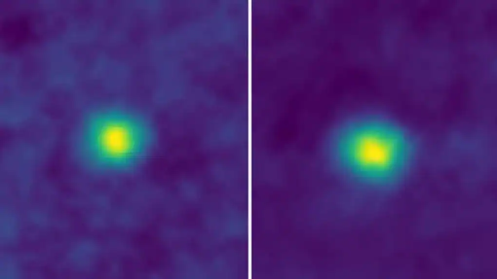 Estas imágenes en falso color, tomadas en diciembre de 2017, son las captadas más lejos de la Tierra por una nave espacial