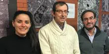 Los investigadores Arantxa Cebrian, José Manuel García Verdugo y Antonio Gutiérrez, neurocirujano del Hospital Universitario y Politécnico La Fe de Valencia