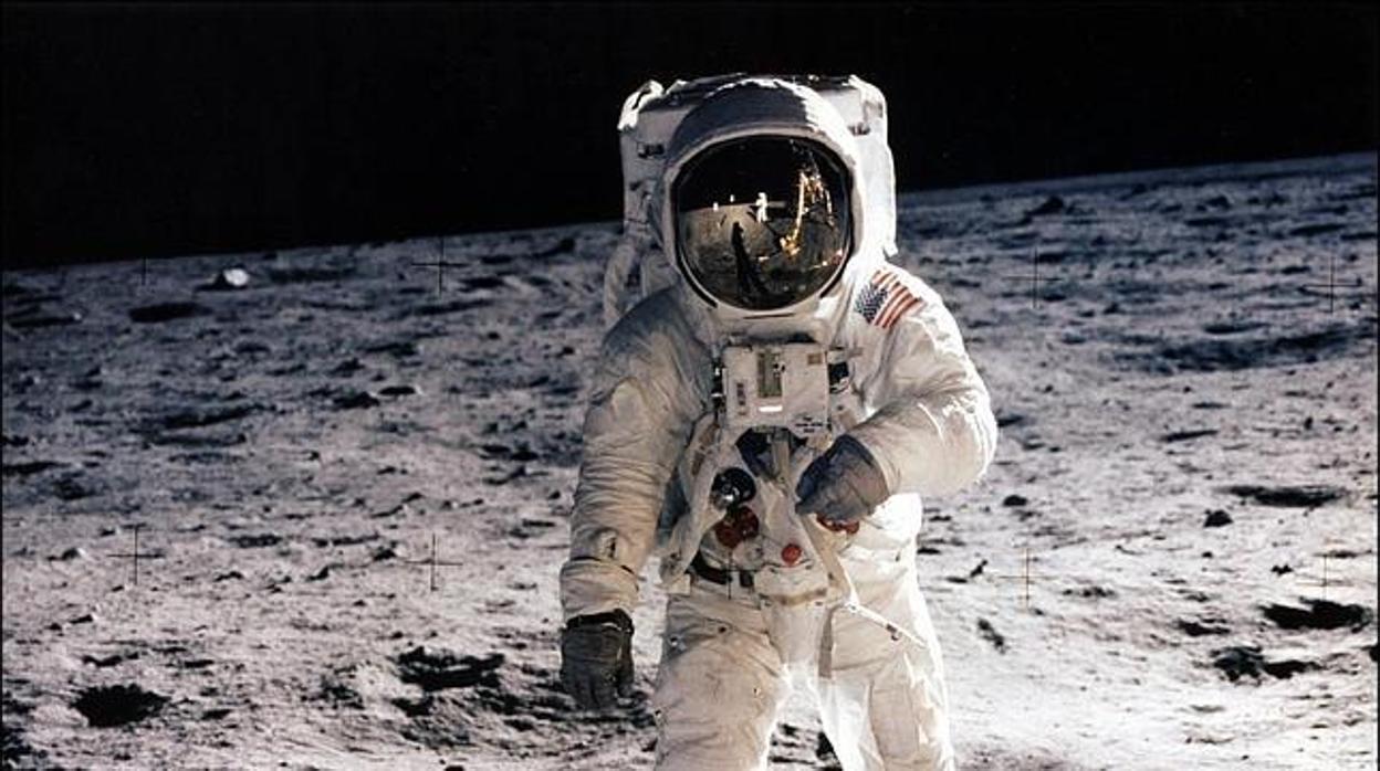 Neil Armstrong, a su llegada a la Luna en 1969