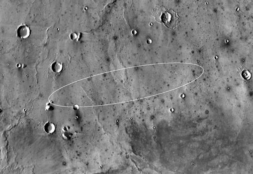 La zona de Elysium Planitia en la que aterrizará el InSight