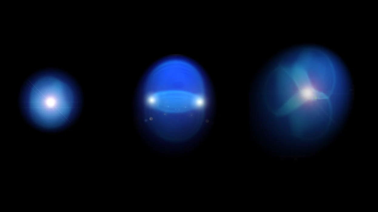 Las pequeñas gotas de plasma quark-gluón se expandieron en tres formas geométricas diferentes