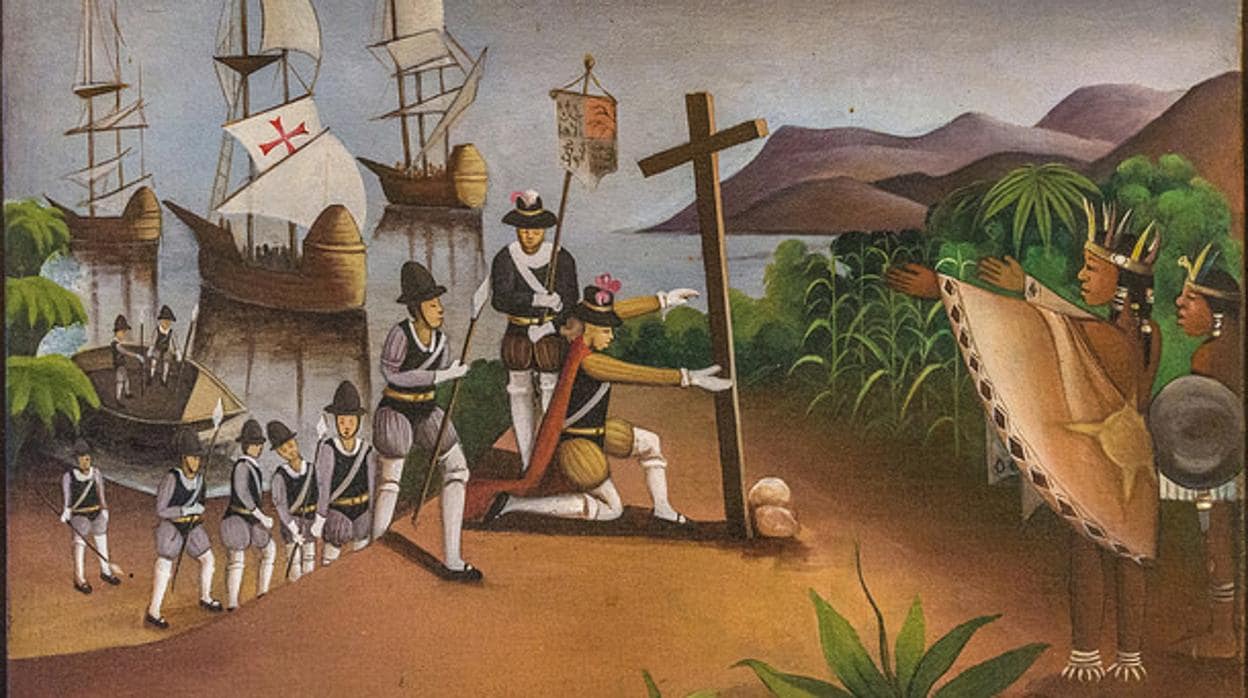 La impresión de Wilhem Berrouet de la llegada de Colón a América