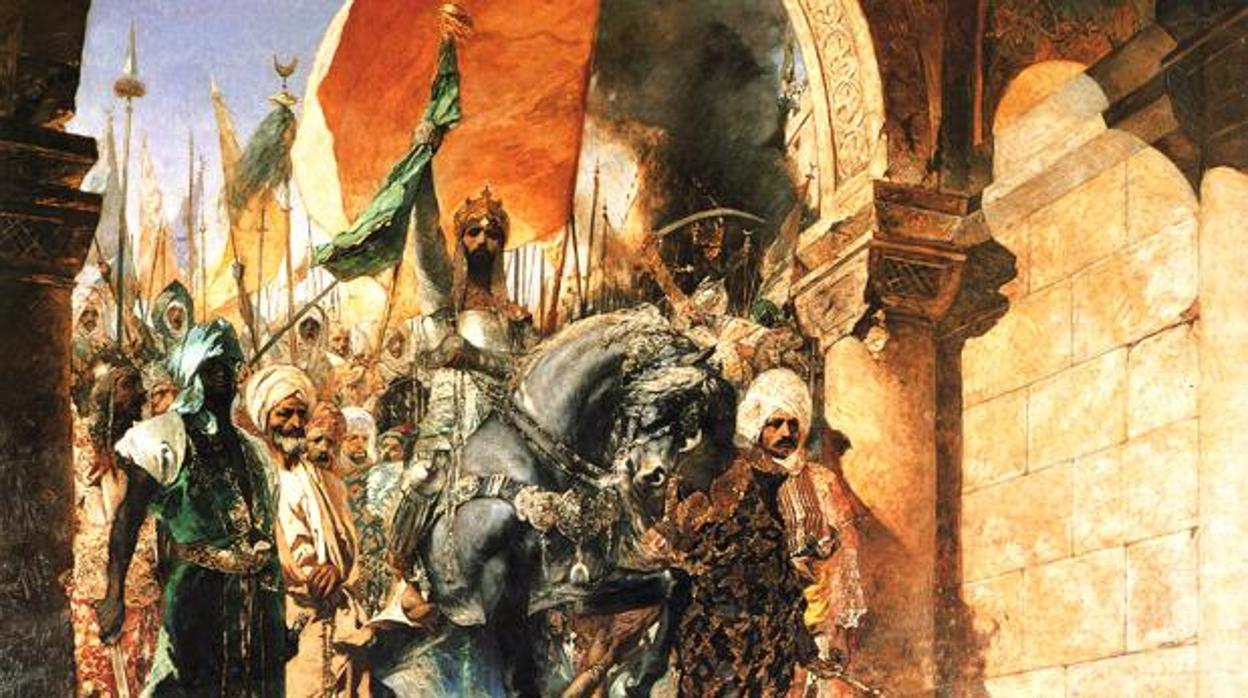 La entrada del sultan Mehmed II, en Constantinopla, el 29 de de mayo de 1453