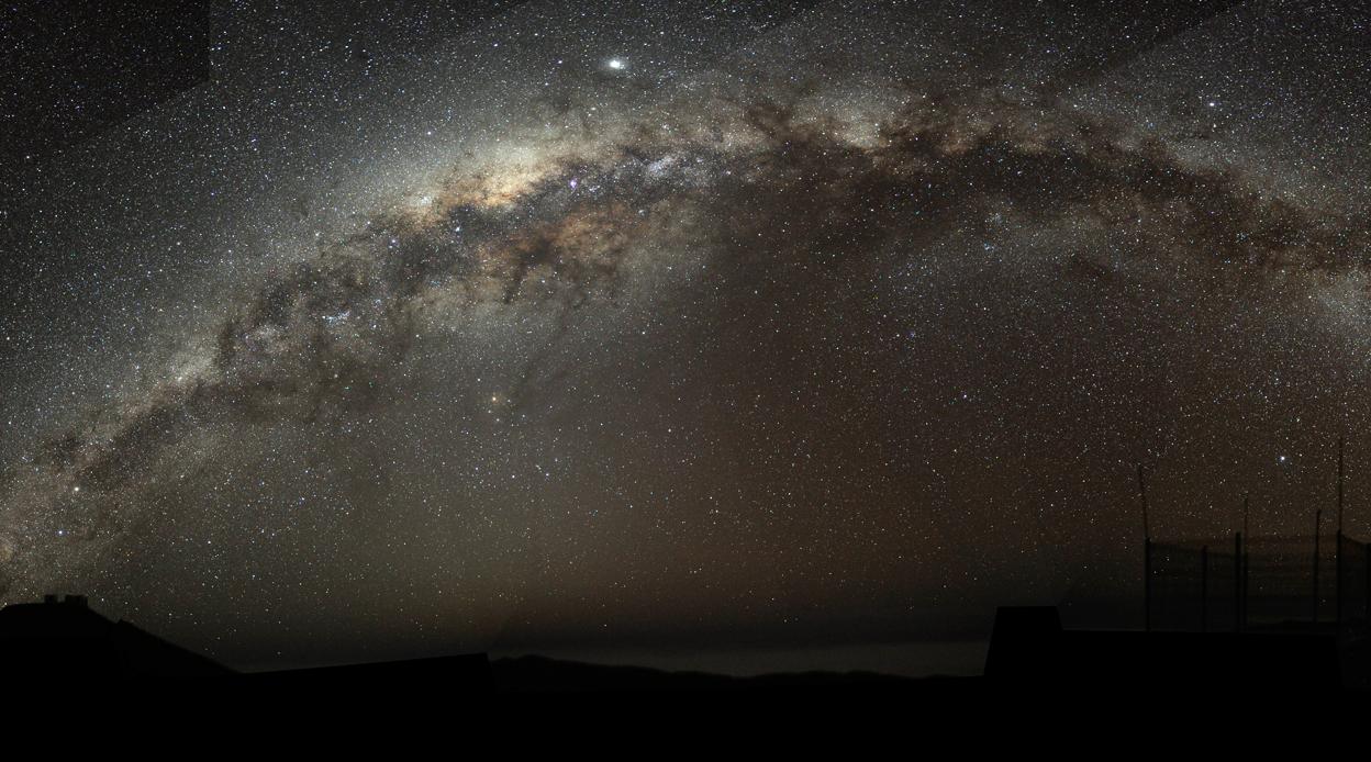 Plano de la Vía Láctea visto desde la Tierra