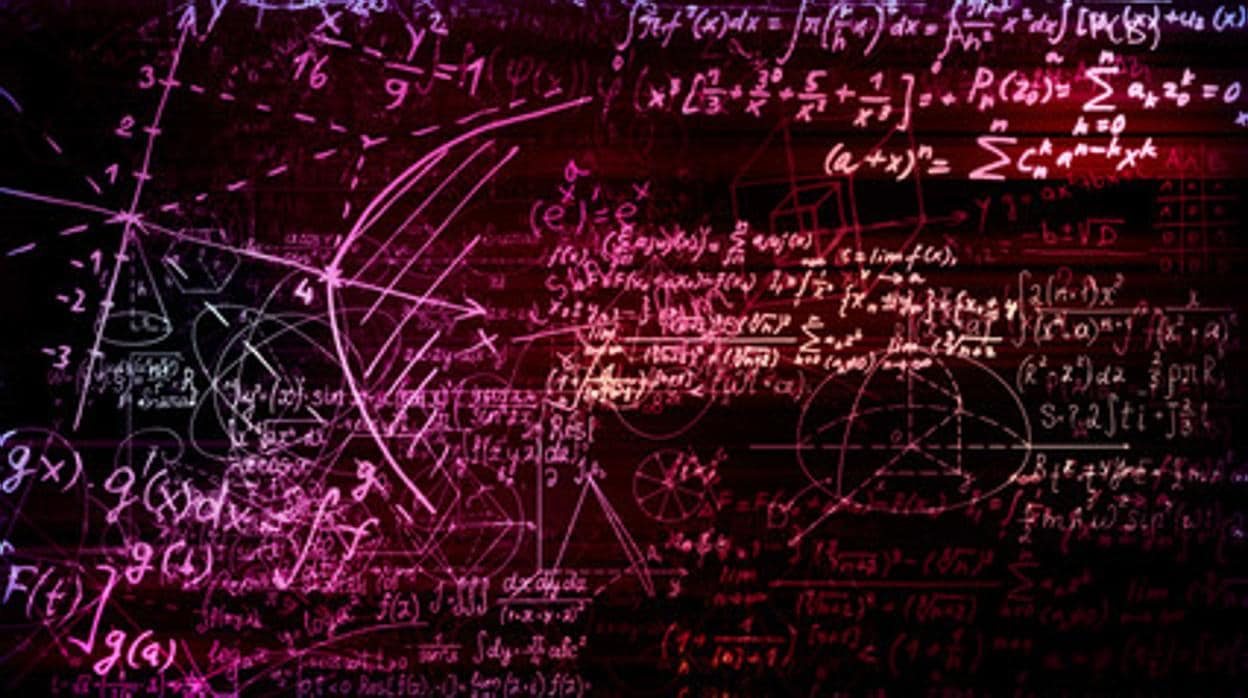 Fórmulas matemáticas en una imagen de archivo