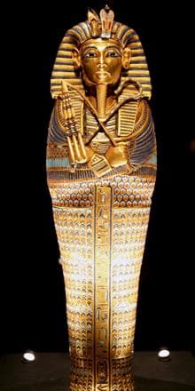 Sarcófago del faraón Tutankamón
