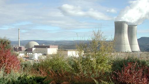 Vista de la central nuclear de Trillo, en Guadalajara