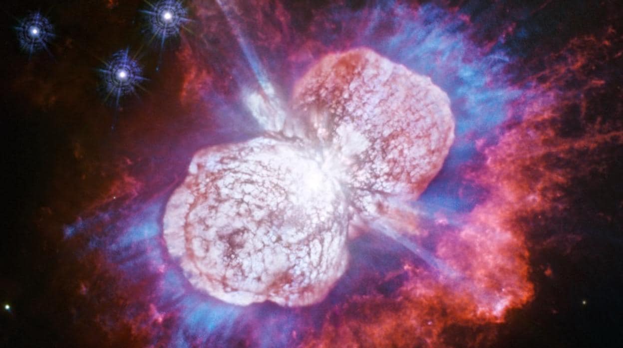 El Hubble ha estado 25 años observando los efectos de la gran explosión ocurrida hace más de un siglo en Eta Carinae