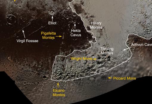 «Elcano Montes», en la parte inferior de la imagen