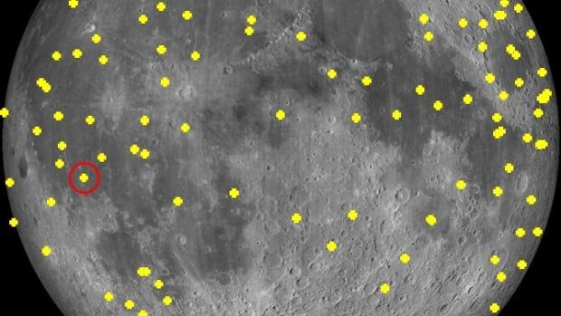 Captan un centenar de asteroides chocando contra la Luna en tres años