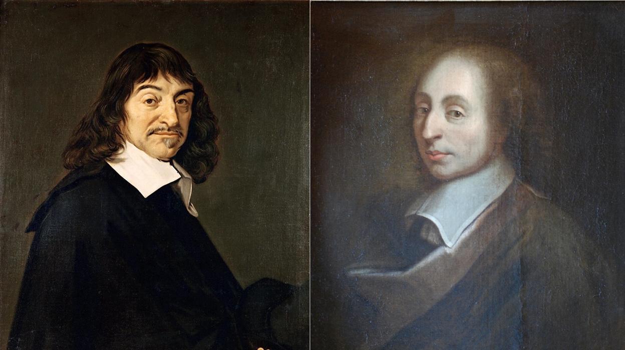René Descartes (1596-1650), a la izquierda, y Blaise Pascal(1623-1662), a la derecha