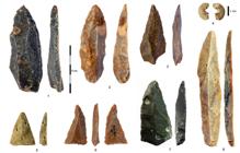 Artefactos de piedra del Paleolítico Superior Inicial en la Cueva Bacho Kiro
