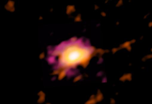 Imagen del disco Wolfe, vista cuando el universo tenía solo el diez por ciento de su edad actual.