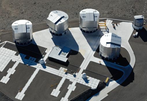 Vista aérea del «Very Large Telescope» en el observatorio de Cerro Paranal, en Chile