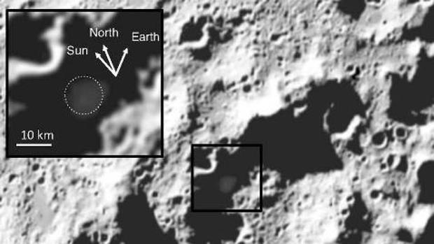 La historia del agua en la Luna