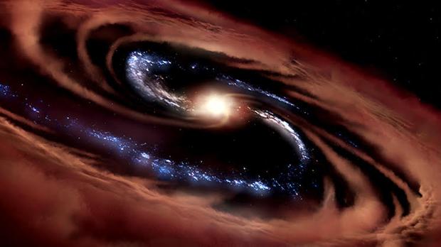 La galaxia que sobrevive, por ahora, a la voracidad de su agujero negro
