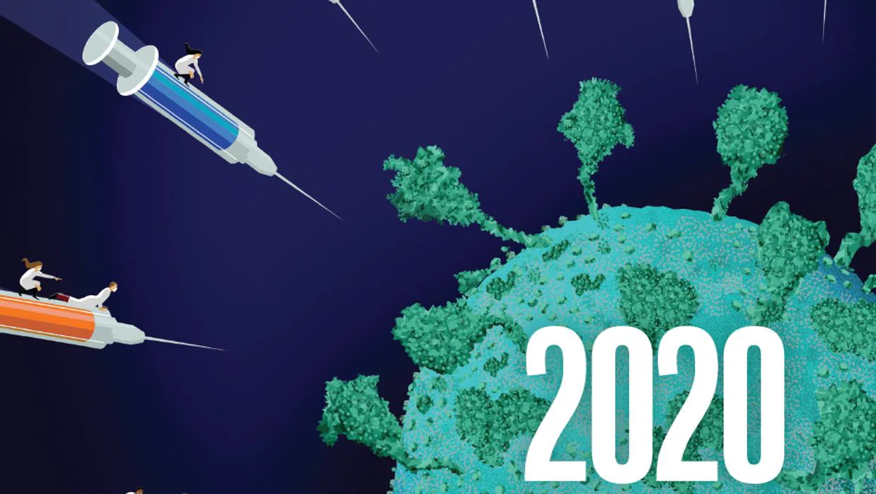 Parte de la portada de la revista «Science», que ha elegido las vacunas contra el coronavirus como el avance científico de 2020