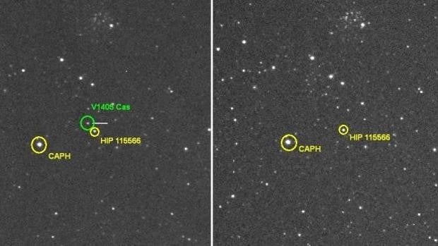 Una estrella acaba de explotar en el cielo y se puede observar fácilmente