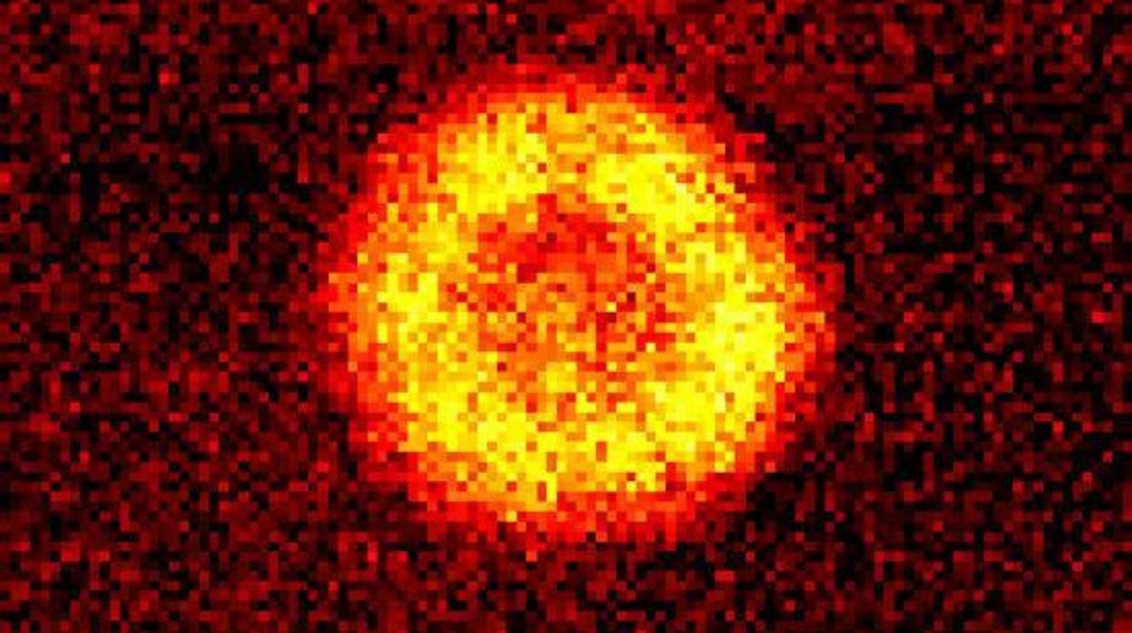 Imagen de las moléculas reunidas con éxito en un condensado de Bose-Einstein