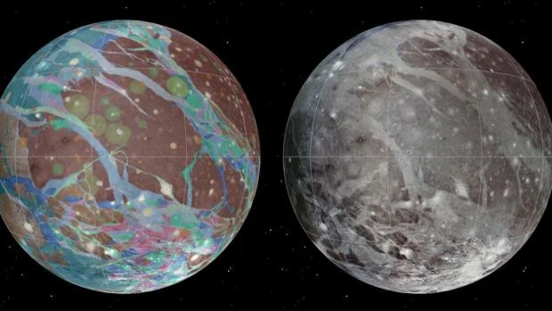 La nave espacial Juno se acerca hoy como nunca antes a Ganímedes, la enorme y helada luna de Júpiter