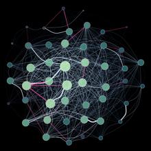 Red social de un clan de hienas