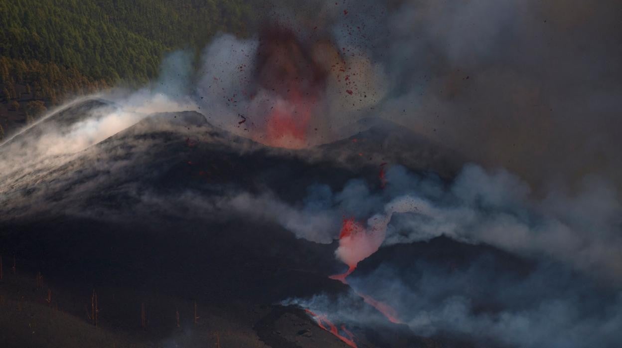 Volcán de Cumbre Vieja, en la isla de La Palma