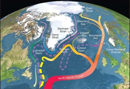 Circulación de Reversión Meridional del Atlántico (AMOC)