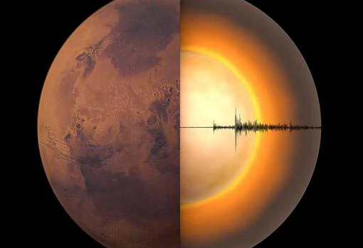 Utilizando datos sísmicos, los investigadores han medido la corteza, el manto y el núcleo de Marte