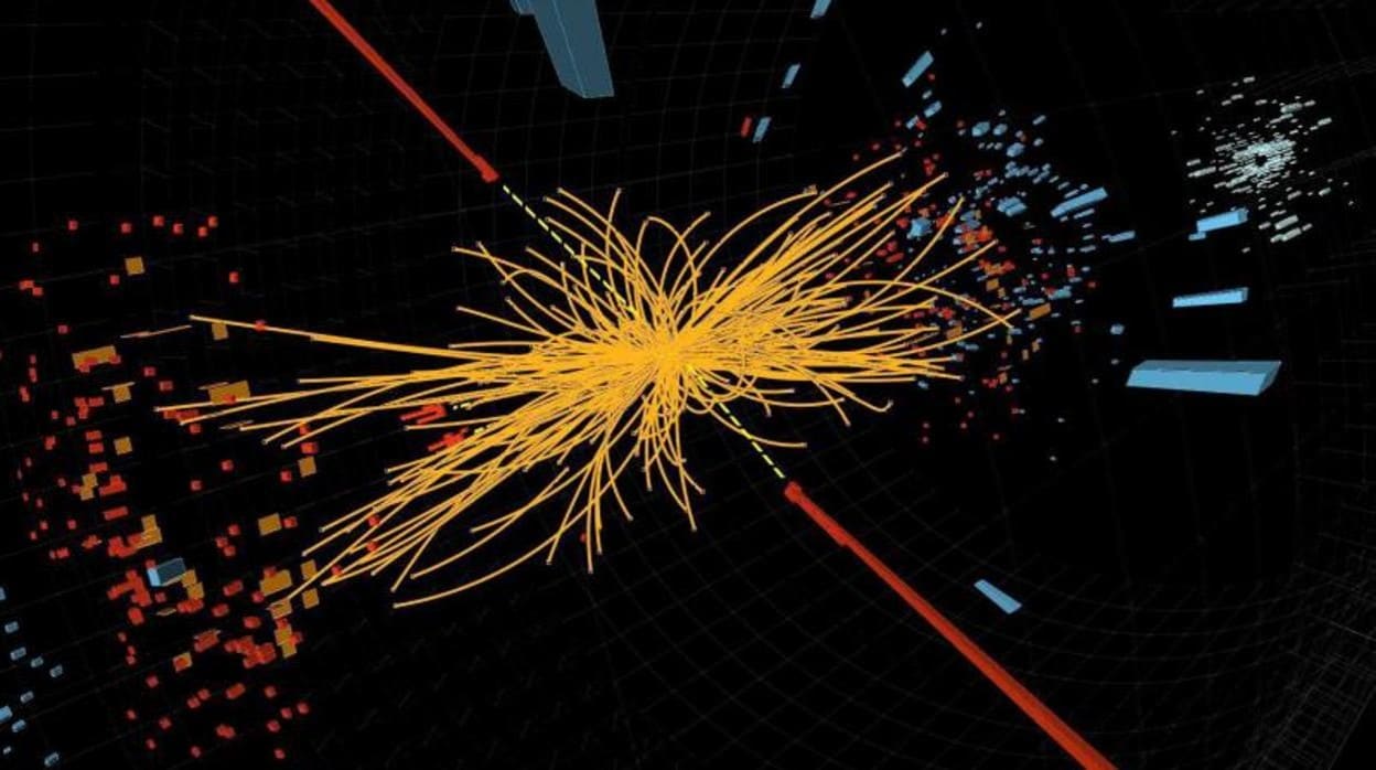 Colisión de partículas en el LHC
