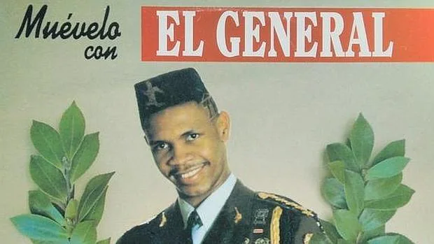 Detalle de la portada del primer álbum de El General