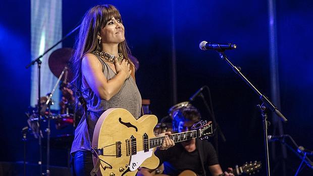 Vanesa Martín durante el concierto que ofreció el pasado mes de junio en el Auditorio Rocío Jurado