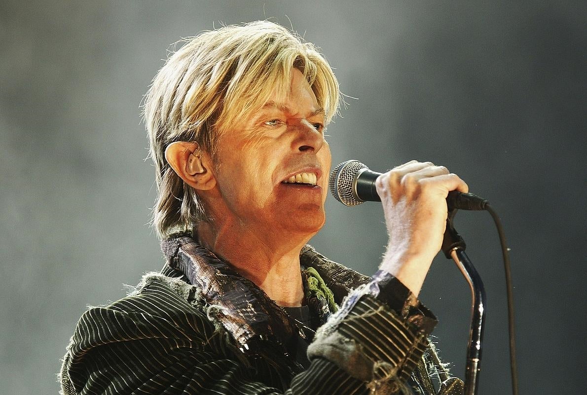 David Bowie, fotografiado en Newport, en 2004