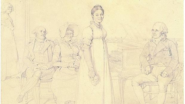 «La familia Forestier», dibujo de Ingres