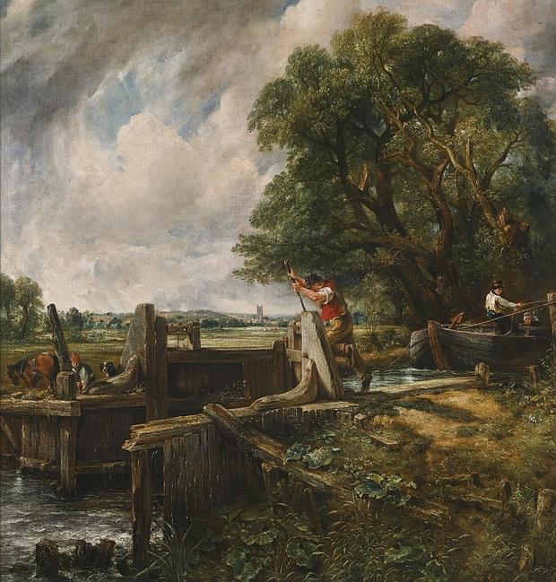 Sale a la venta en Londres una segunda versión de «La esclusa», de Constable