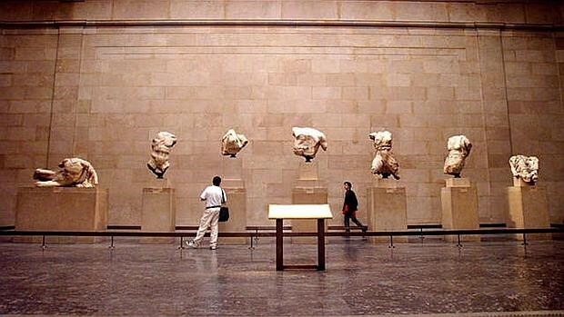 La sala del Museo Británico que acoge los mármoles del Partenón