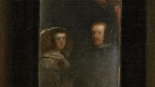 Reflejo de los Reyes en el espejo de Las Meninas de Velázquez