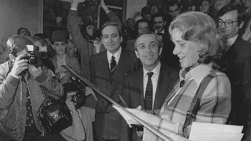 La ministra de Cultura, Soledad Becerril, durante la inauguración