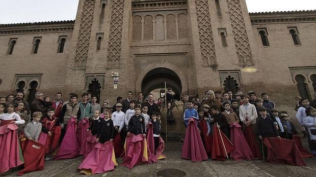 Decenas de niños en el Parque de la Buhaira el pasado enero