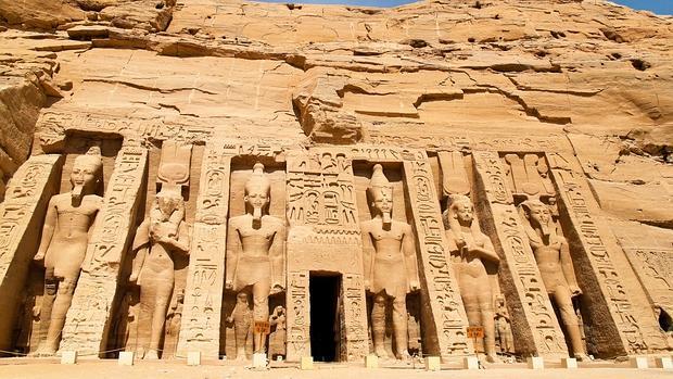 Una imagen del impresionante templo de Abu Simbel