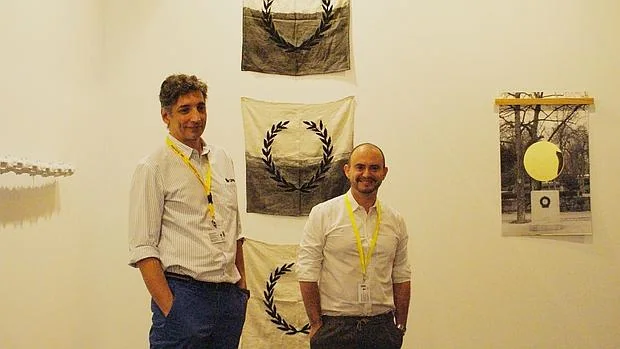 Jorge Julián Aristizabal e Iván Hurtado, artistas de la galería colombiana de la Oficina