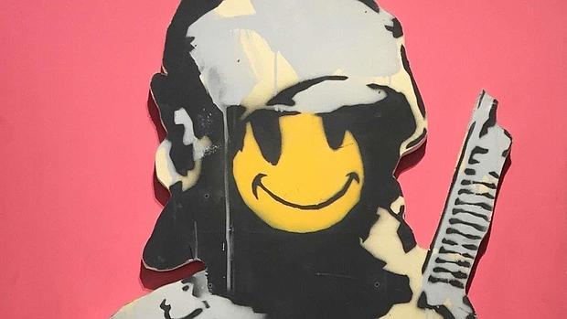«Smiley Copper Panel C», de Banksy