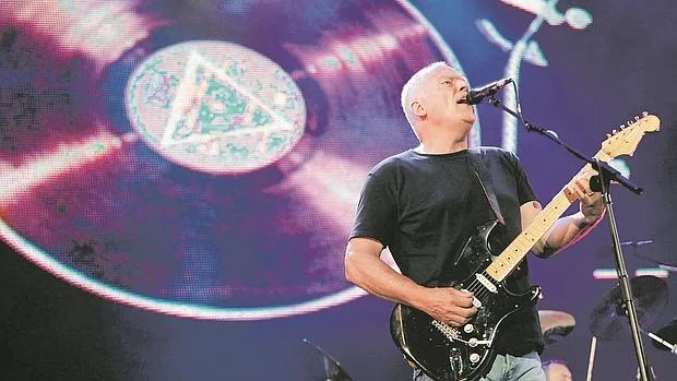El guitarrista británico David Gilmour, durante un concierto en Hyde Park